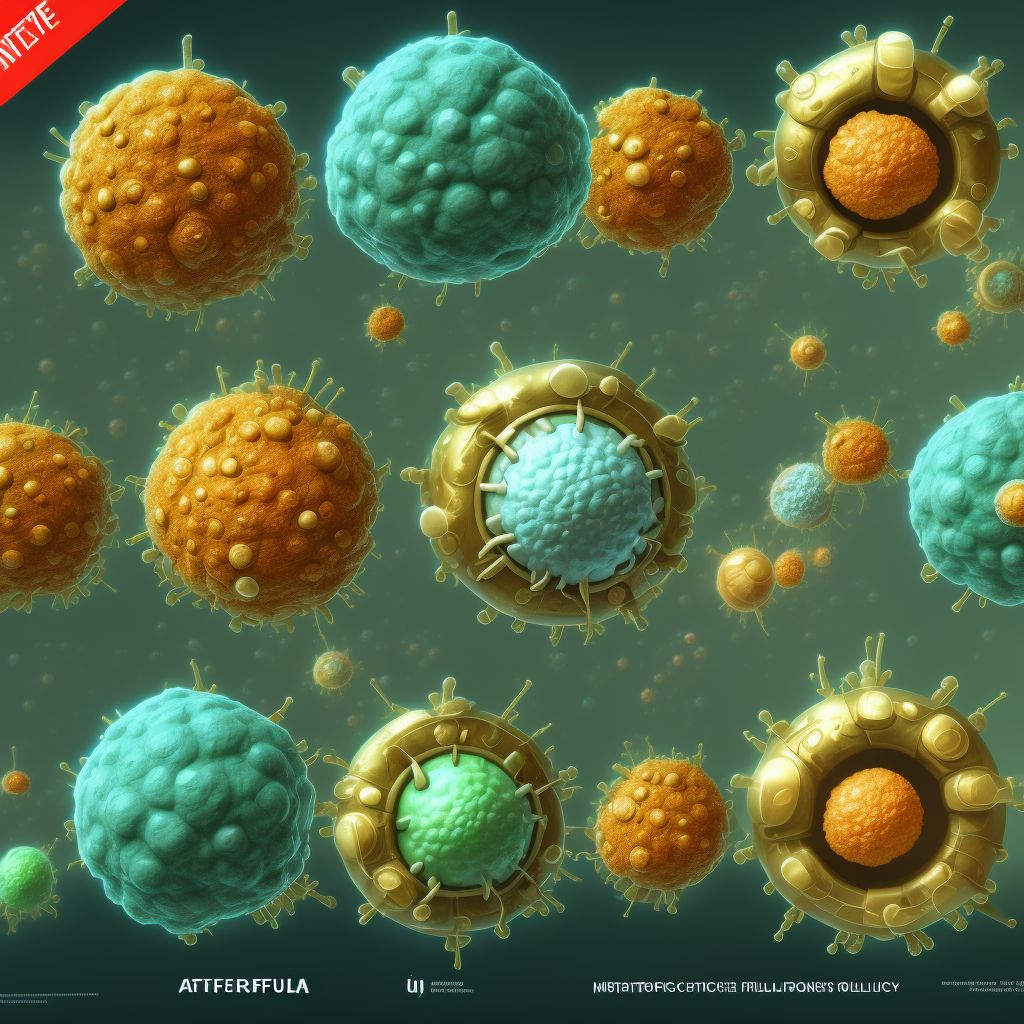 Adverse effect of antifungal antibiotics, systemically used, sequela digital illustration