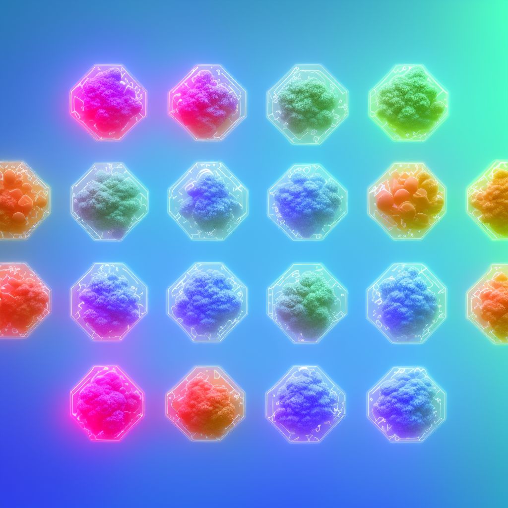 Underdosing of sulfonamides, sequela digital illustration