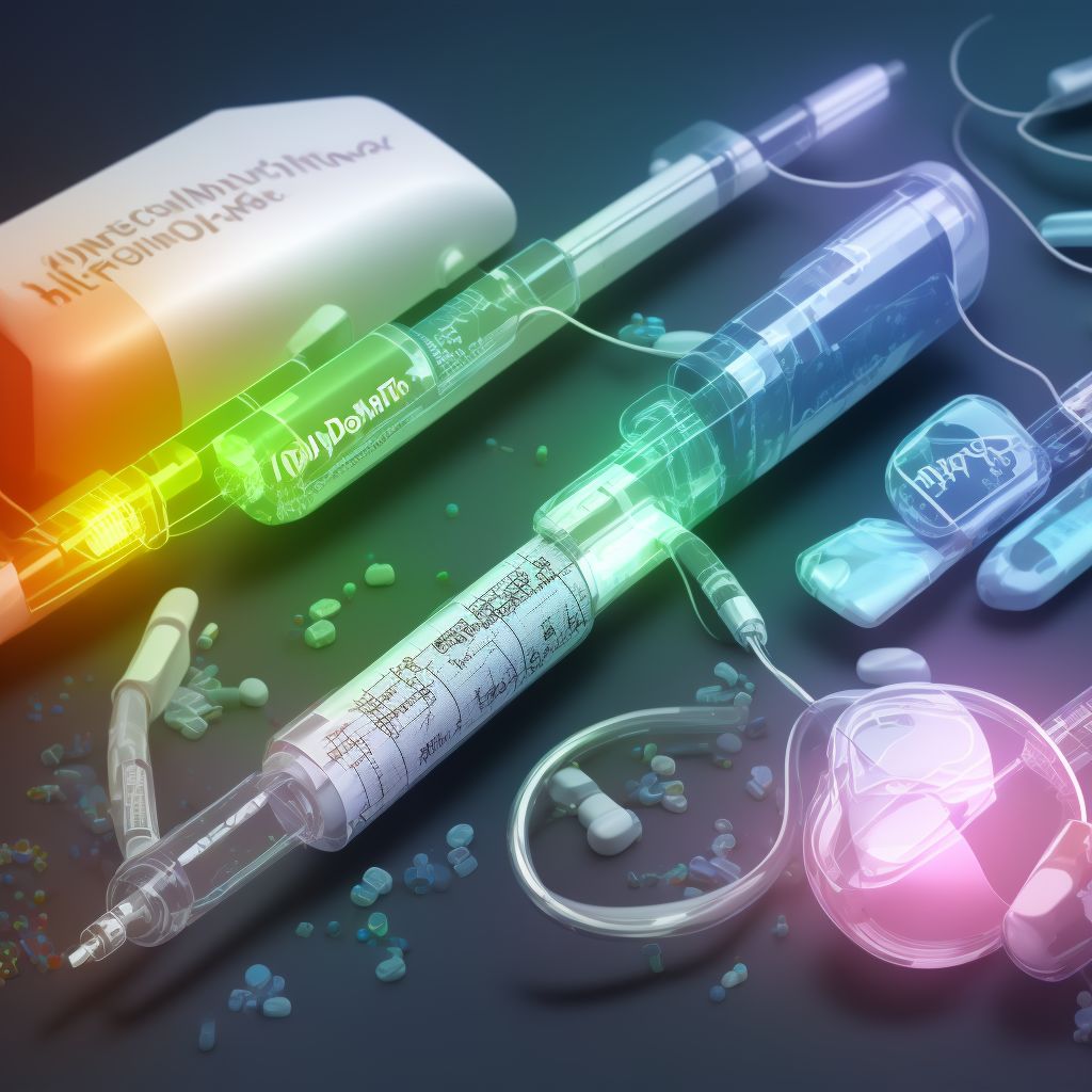 Underdosing of insulin and oral hypoglycemic [antidiabetic] drugs, initial encounter digital illustration