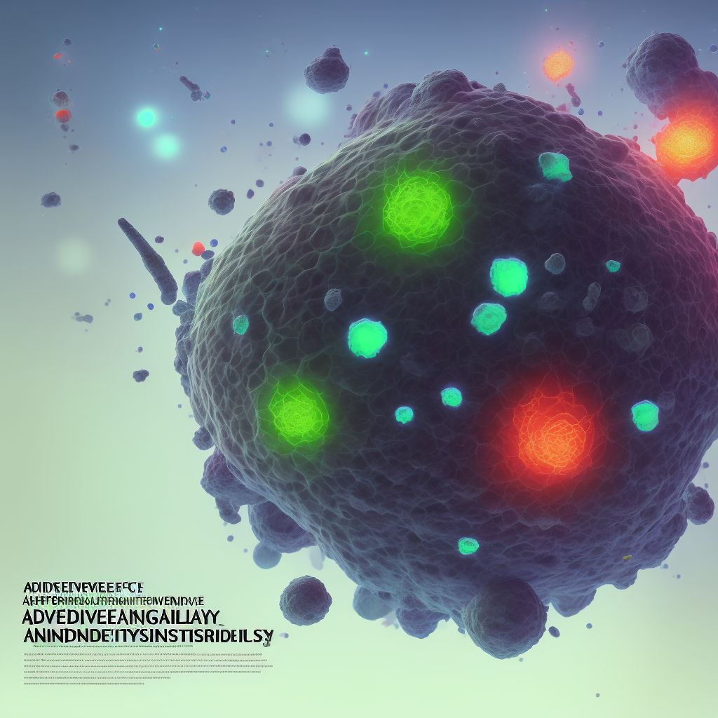 Adverse effect of unspecified hormone antagonists, sequela digital illustration