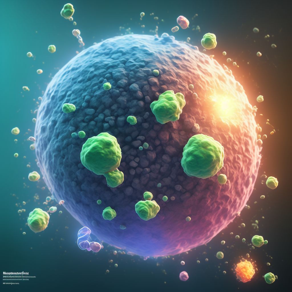 Underdosing of 4-Aminophenol derivatives, sequela digital illustration