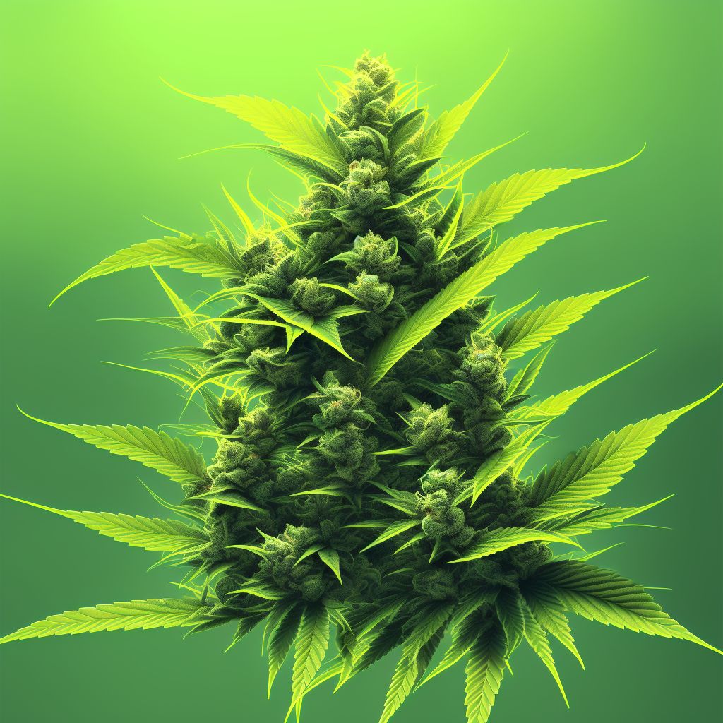 Underdosing of cannabis, subsequent encounter digital illustration