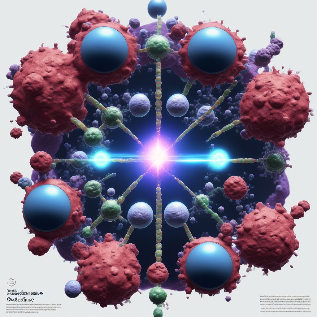 Adverse effect of succinimides and oxazolidinediones, initial encounter digital illustration