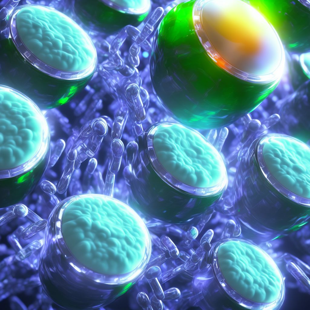 Poisoning by antiparkinsonism drugs and other central muscle-tone depressants, undetermined, subsequent encounter digital illustration