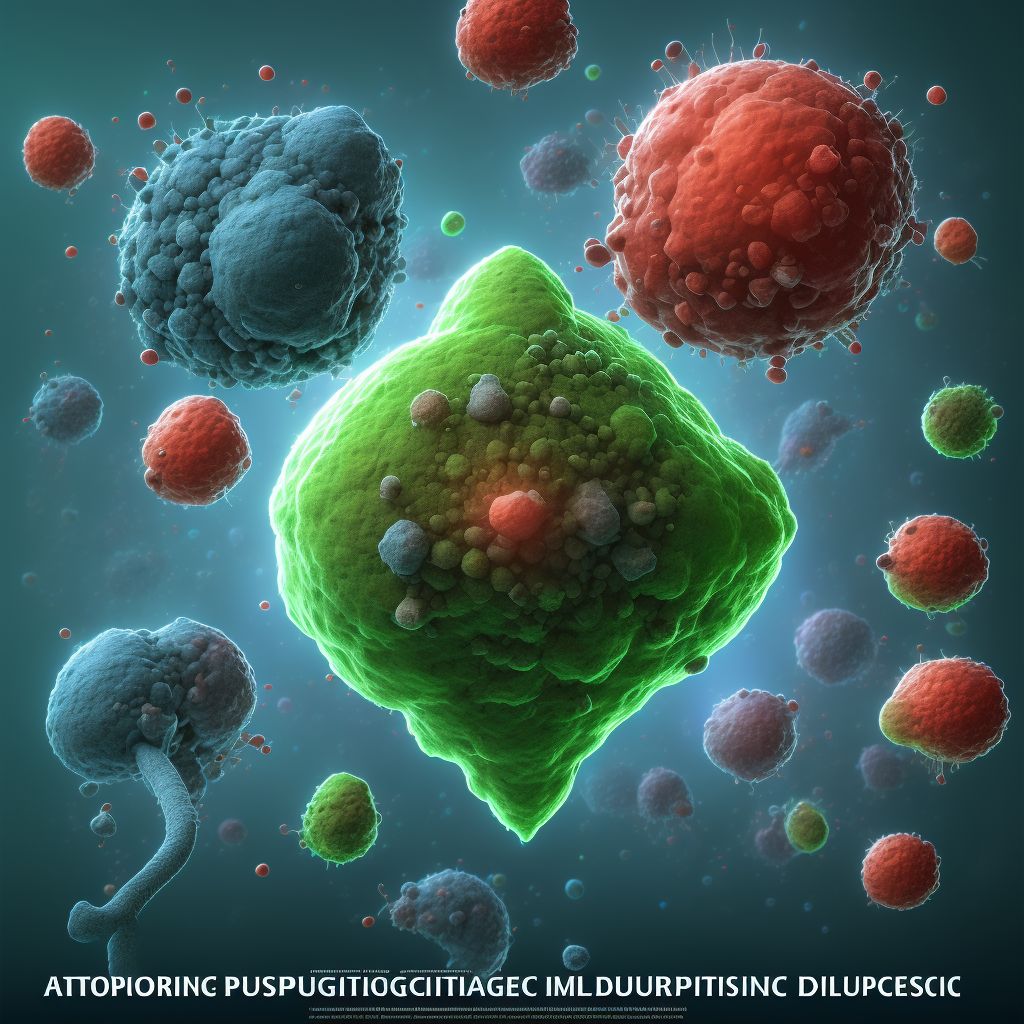 Poisoning by antineoplastic and immunosuppressive drugs, accidental (unintentional), sequela digital illustration