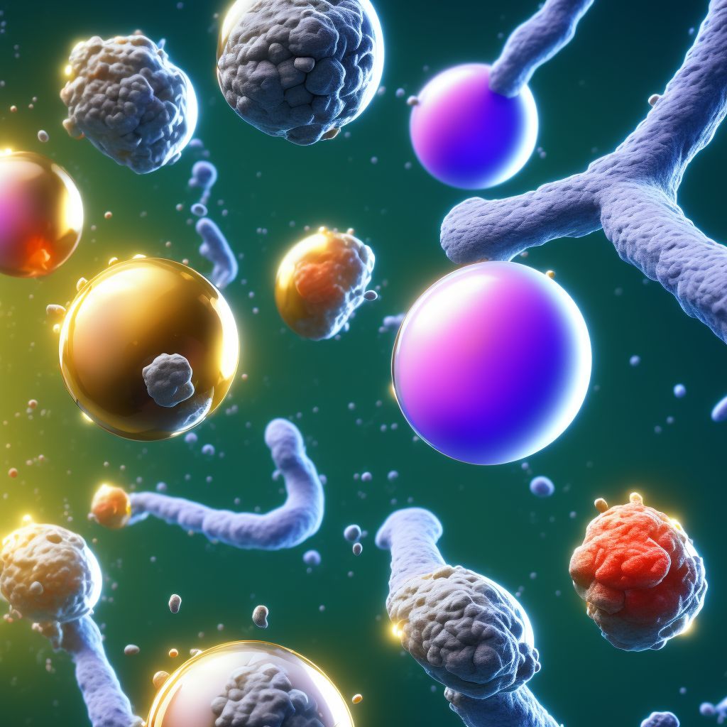 Underdosing of thrombolytic drugs, sequela digital illustration