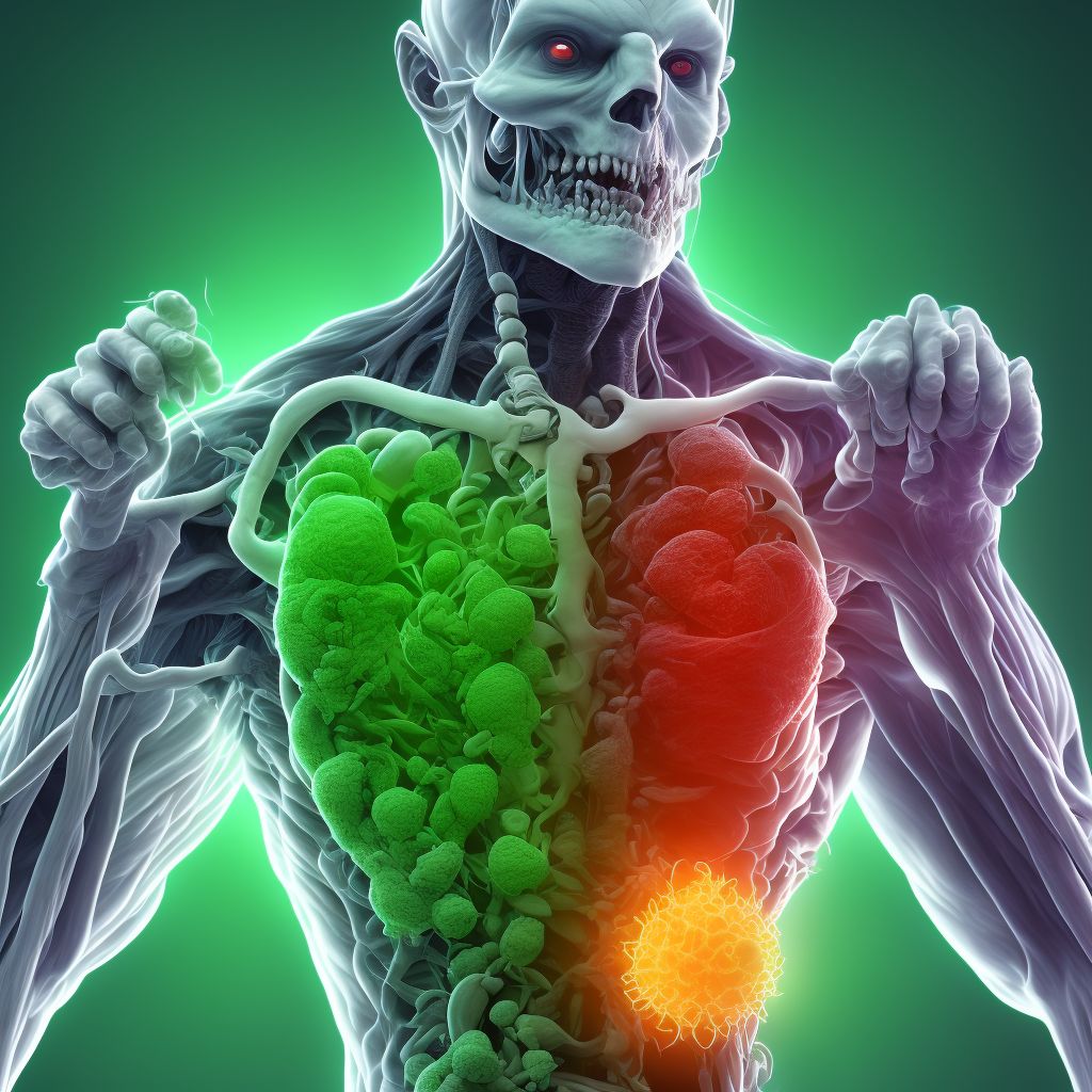 Poisoning by other agents primarily affecting gastrointestinal system, undetermined, initial encounter digital illustration