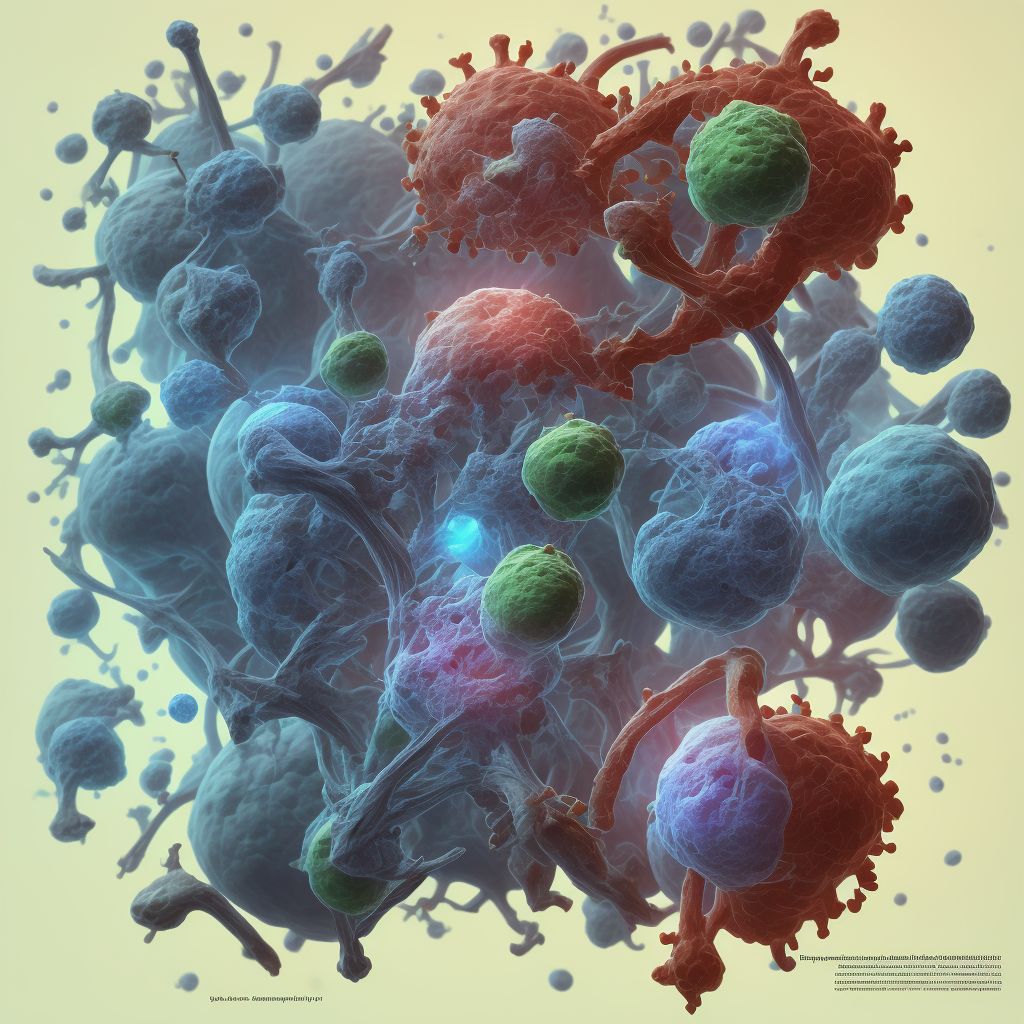 Poisoning by skeletal muscle relaxants [neuromuscular blocking agents], undetermined, sequela digital illustration