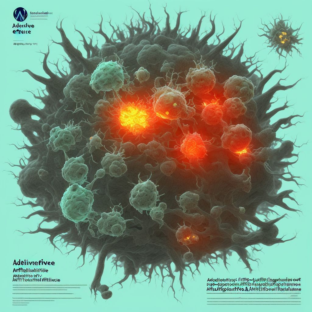 Adverse effect of local antifungal, anti-infective and anti-inflammatory drugs, subsequent encounter digital illustration