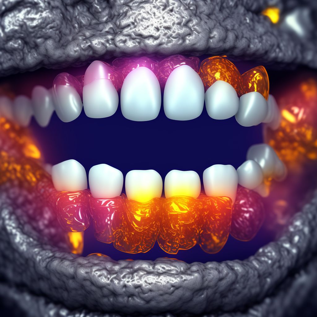 Underdosing of dental drugs, topically applied, initial encounter digital illustration