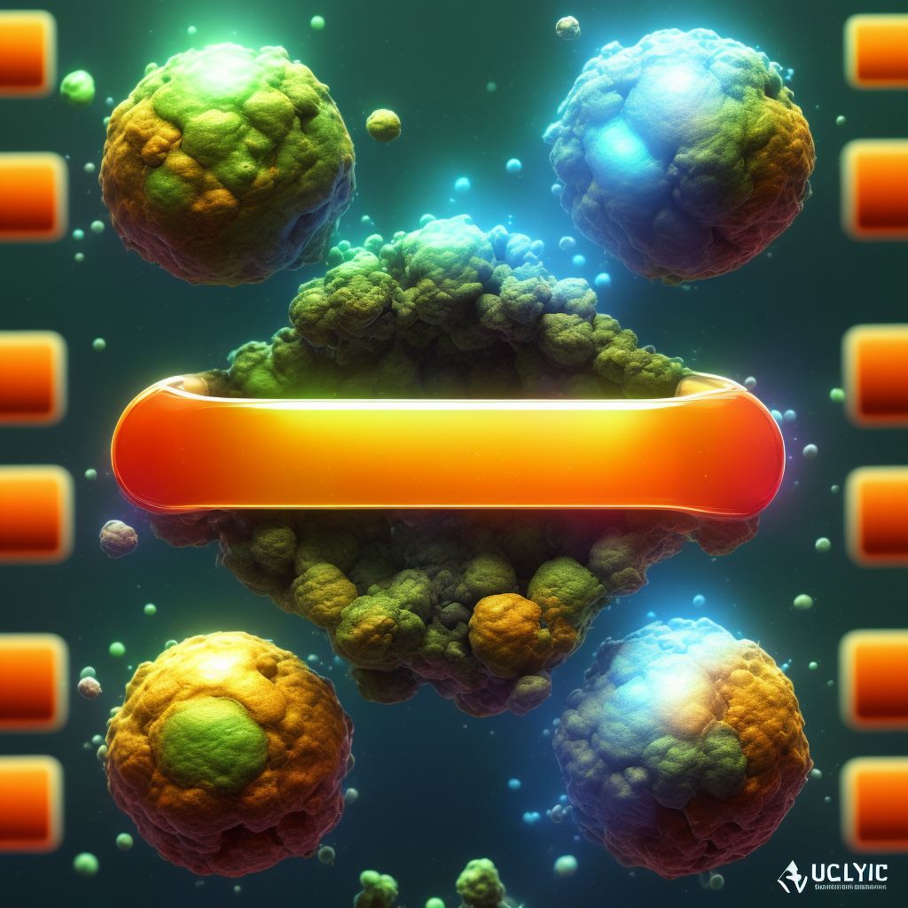 Adverse effect of drugs affecting uric acid metabolism, sequela digital illustration