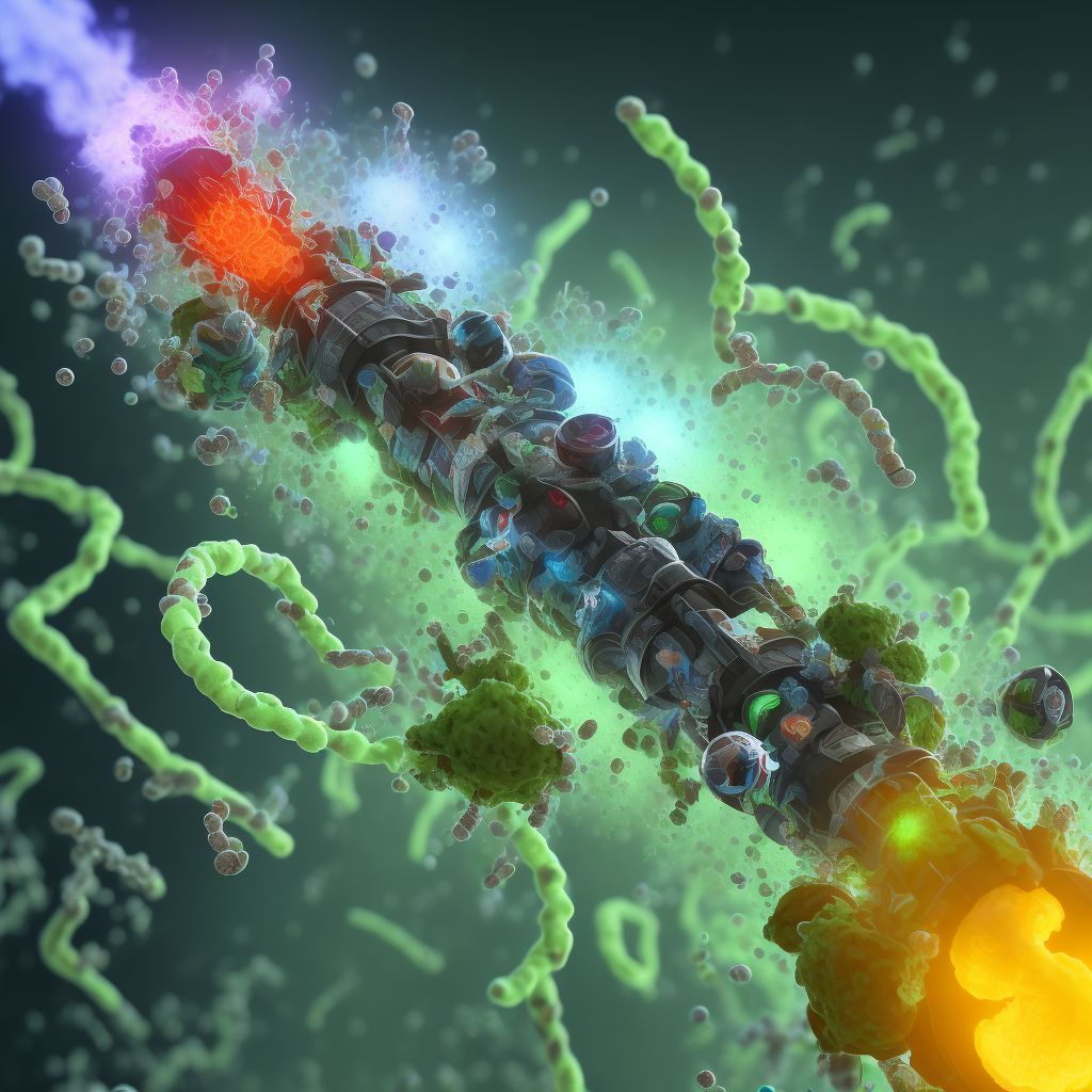 Poisoning by mixed bacterial vaccines without a pertussis component, assault, initial encounter digital illustration