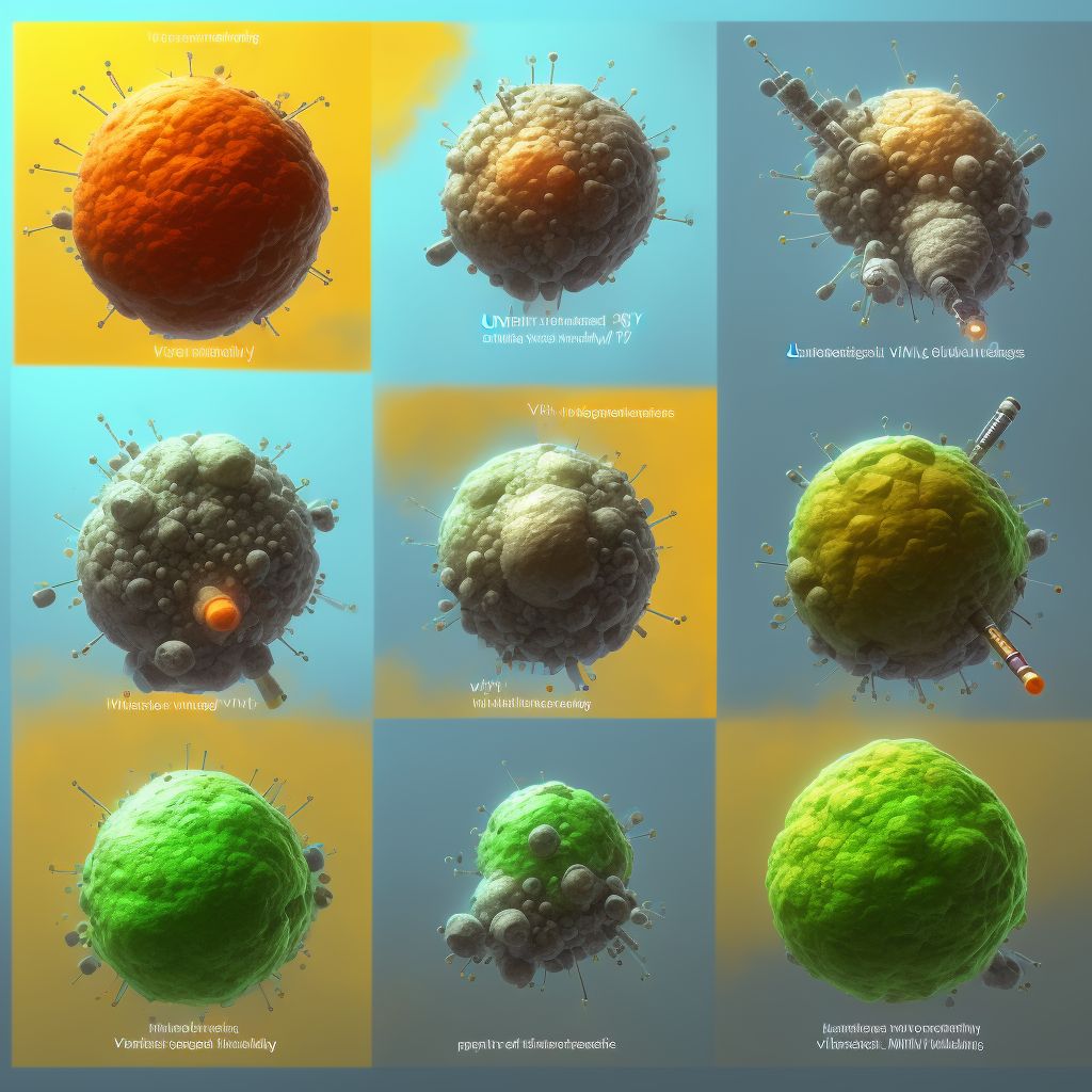 Poisoning by smallpox vaccines, undetermined, sequela digital illustration