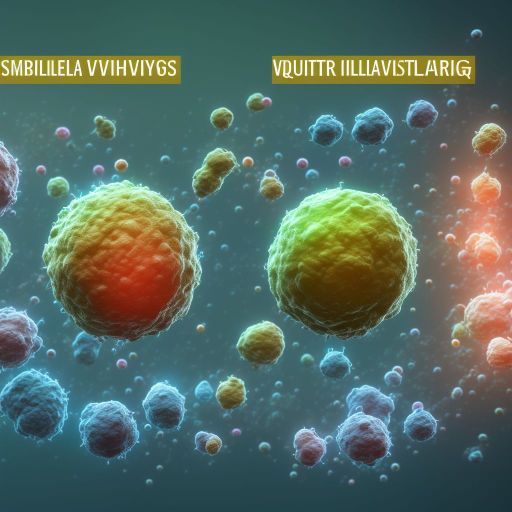 Underdosing of smallpox vaccines, sequela digital illustration