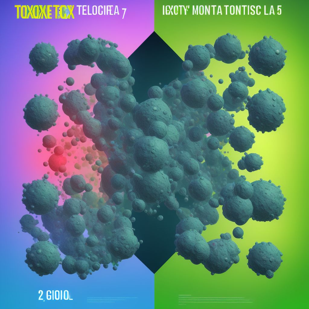 Toxic effect of glycols, intentional self-harm, sequela digital illustration