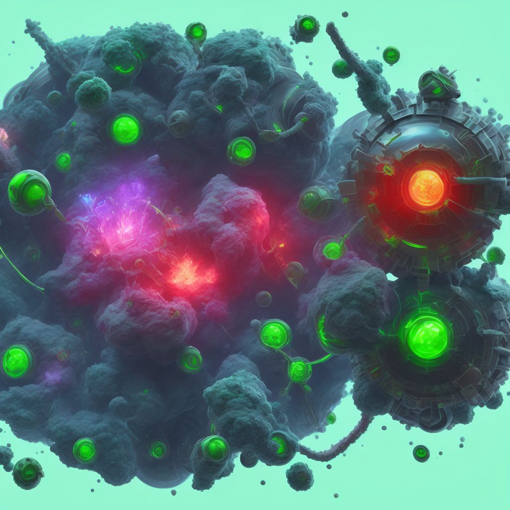 Toxic effect of dichloromethane, undetermined, sequela digital illustration