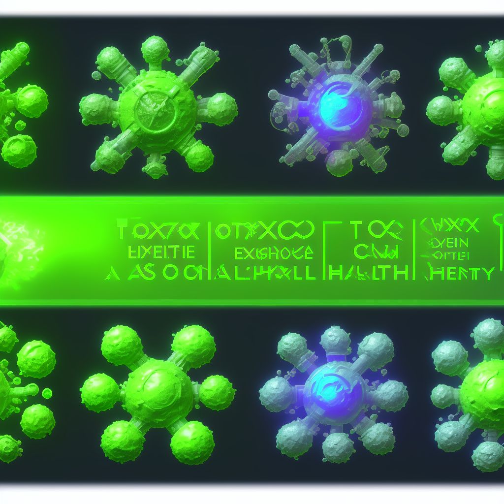 Toxic effect of other halogen derivatives of aliphatic hydrocarbons, undetermined, sequela digital illustration