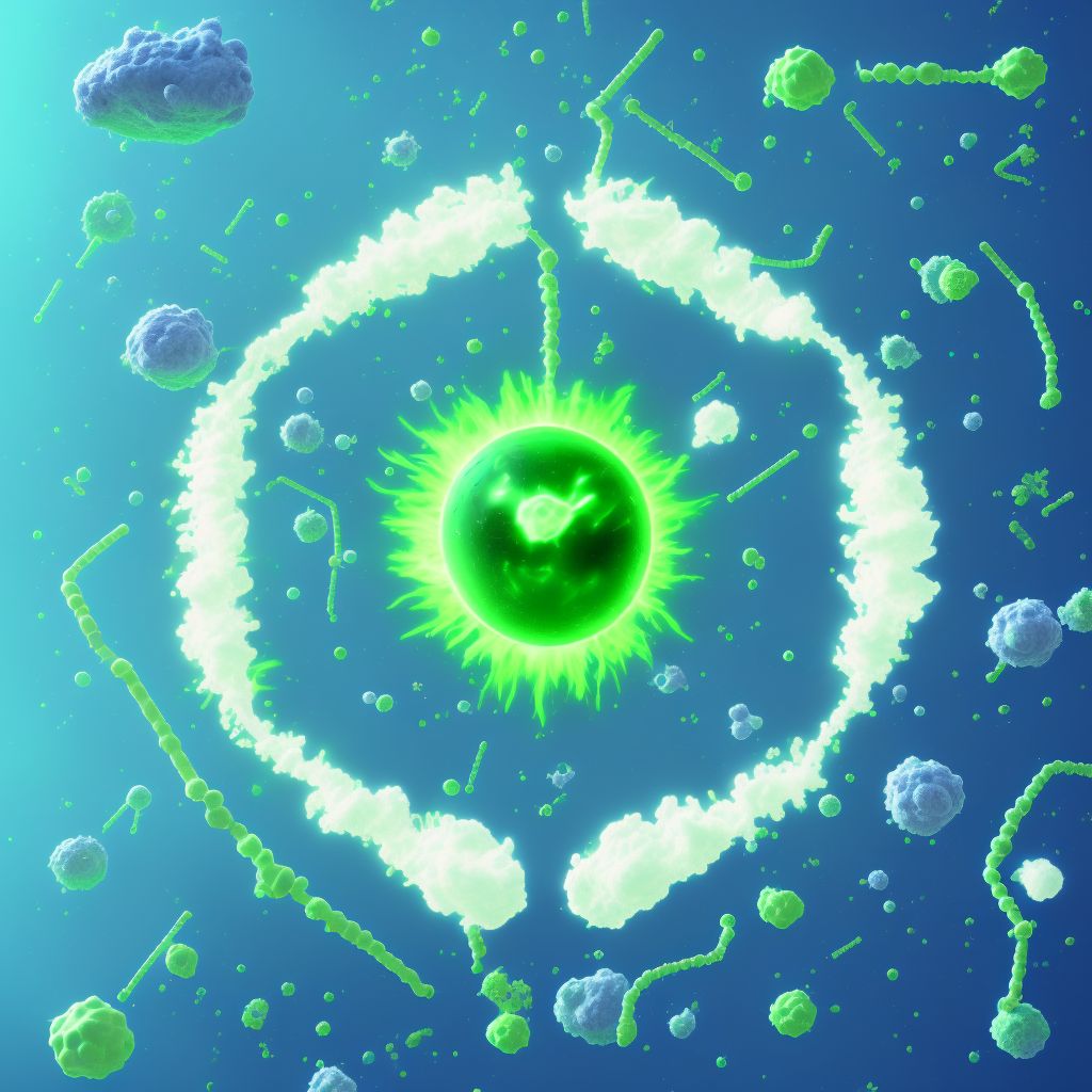 Toxic effect of fluorine gas and hydrogen fluoride, intentional self-harm, sequela digital illustration