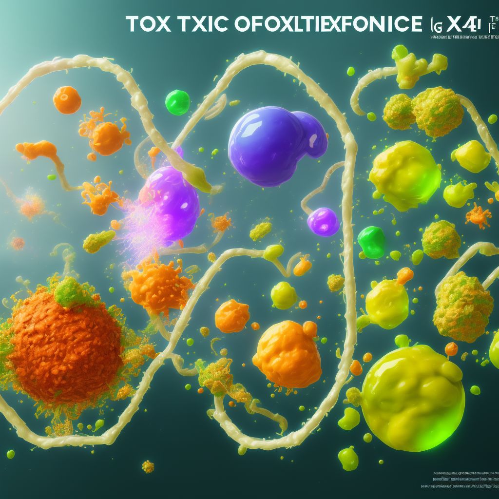 Toxic effect of other specified noxious substances eaten as food, undetermined, sequela digital illustration