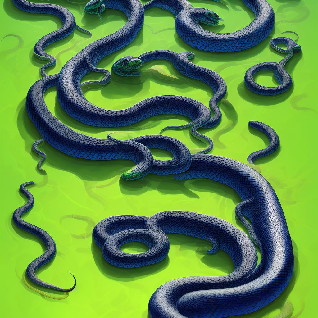 Toxic effect of venom of other North and South American snake, undetermined, initial encounter digital illustration