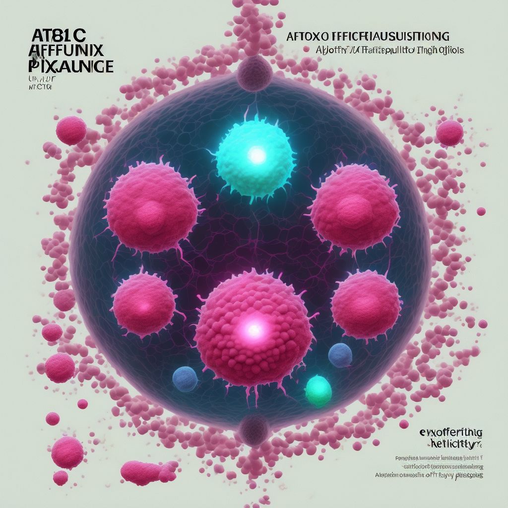 Toxic effect of aflatoxin, accidental (unintentional), sequela digital illustration