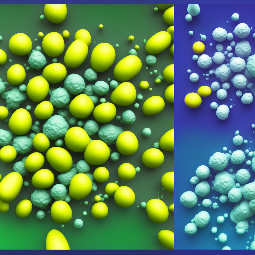 Toxic effect of aflatoxin, assault, sequela digital illustration