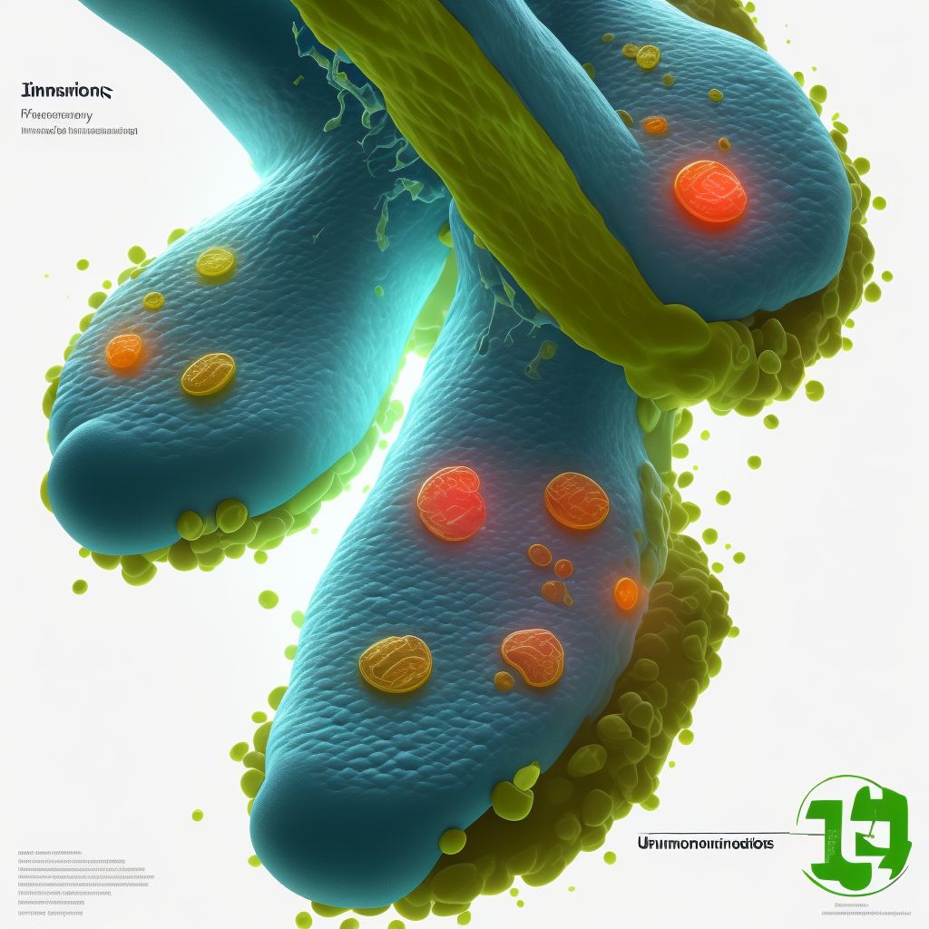 Immersion foot, unspecified foot, sequela digital illustration