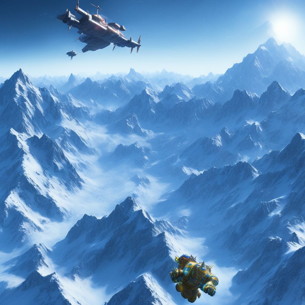 Unspecified effects of high altitude, initial encounter digital illustration