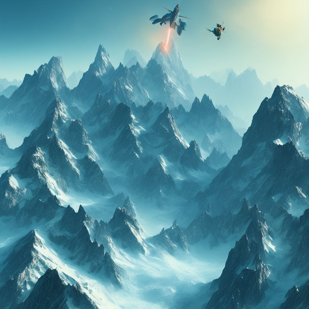 Unspecified effects of high altitude, sequela digital illustration