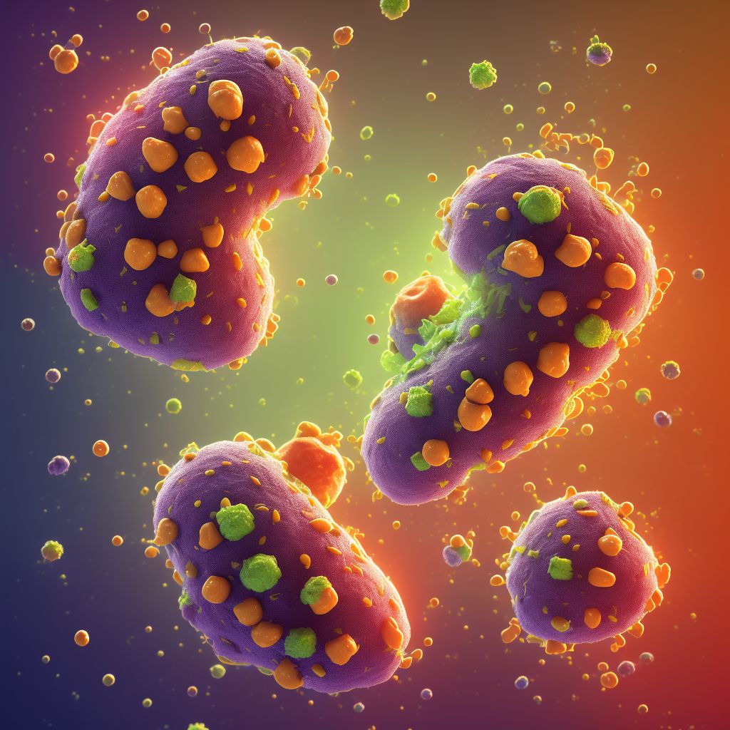 Anaphylactic reaction due to food additives, subsequent encounter digital illustration