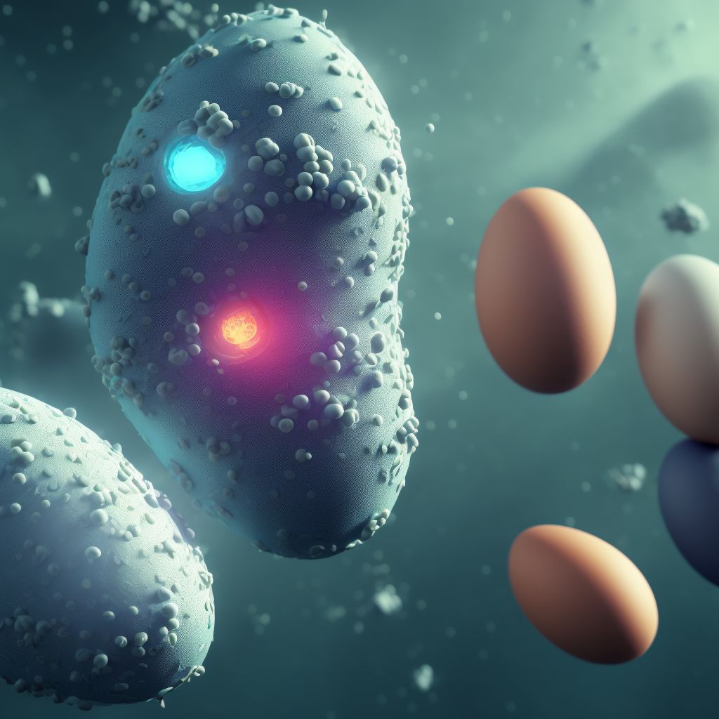 Anaphylactic reaction due to eggs, subsequent encounter digital illustration