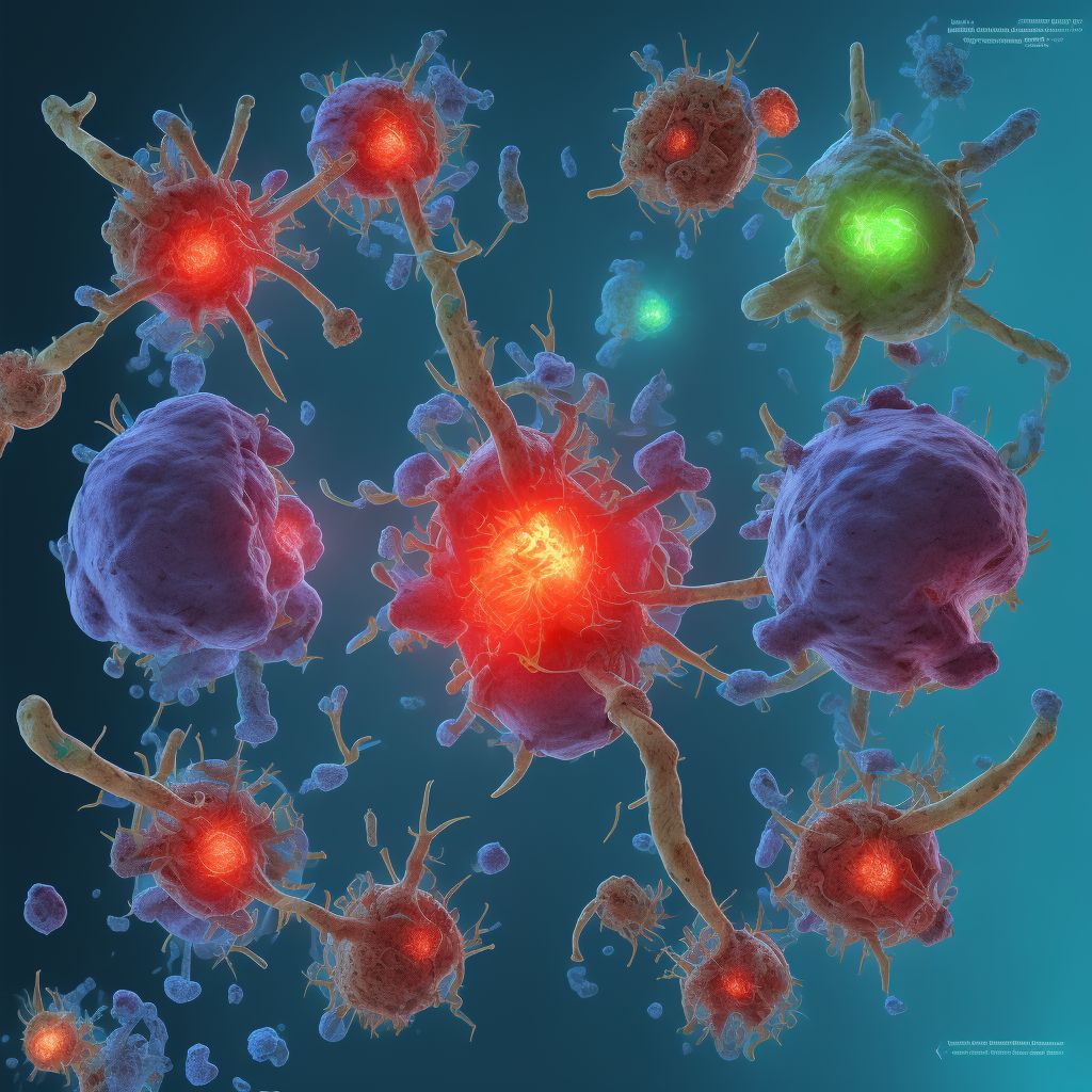 Traumatic compartment syndrome of abdomen, sequela digital illustration