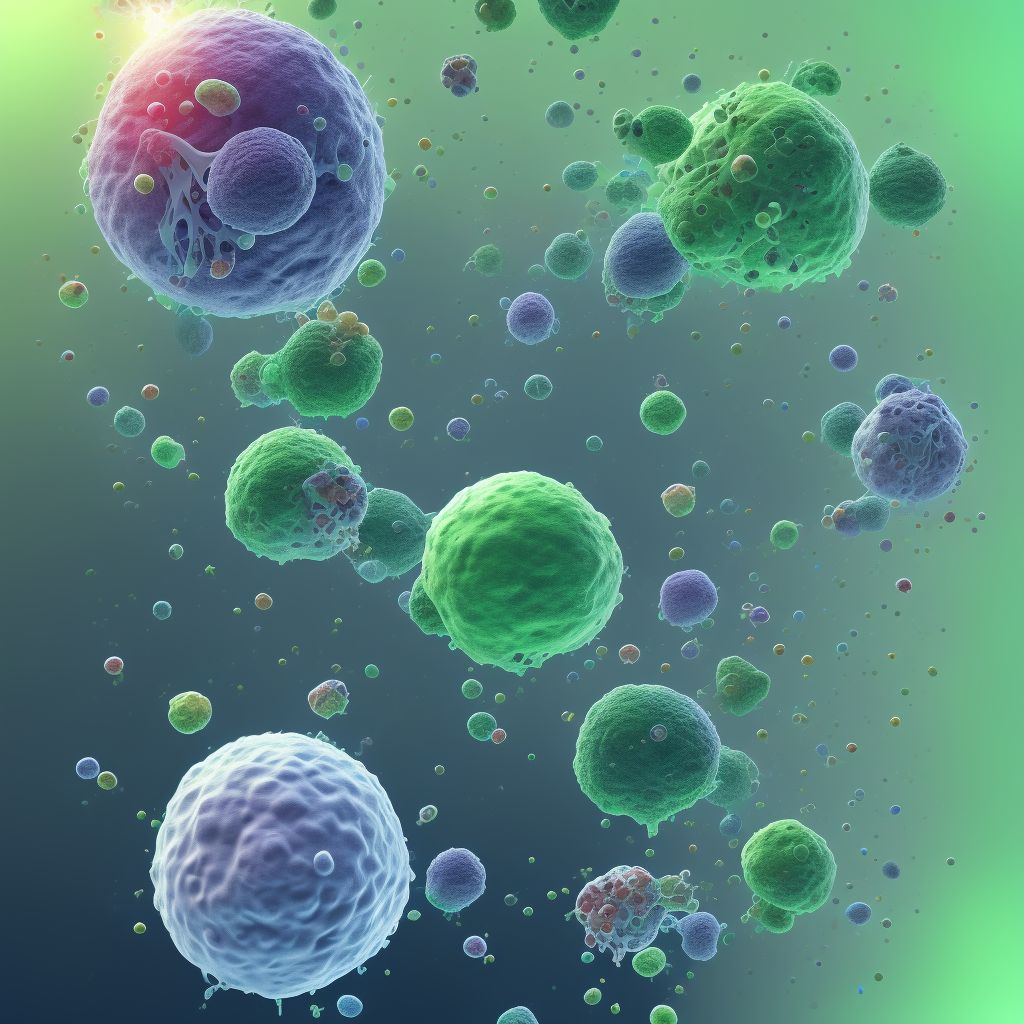 Air embolism following infusion, transfusion and therapeutic injection, sequela digital illustration