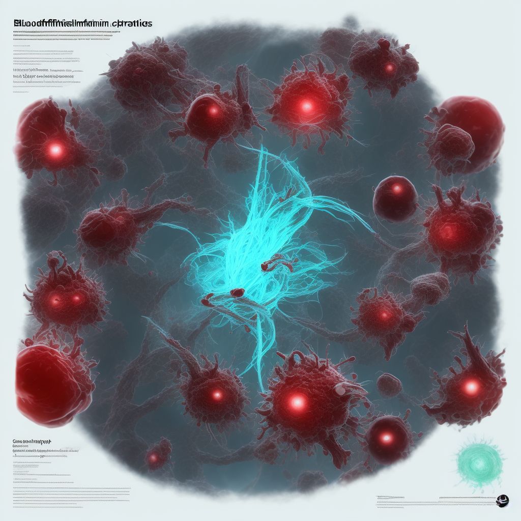 Bloodstream infection due to central venous catheter, subsequent encounter digital illustration