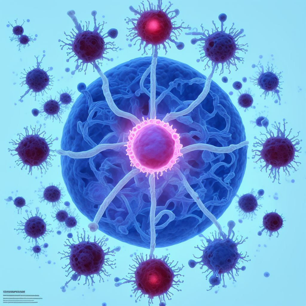 Infection following other infusion, transfusion and therapeutic injection, sequela digital illustration