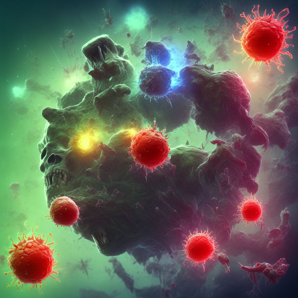 Anaphylactic reaction due to administration of blood and blood products, initial encounter digital illustration