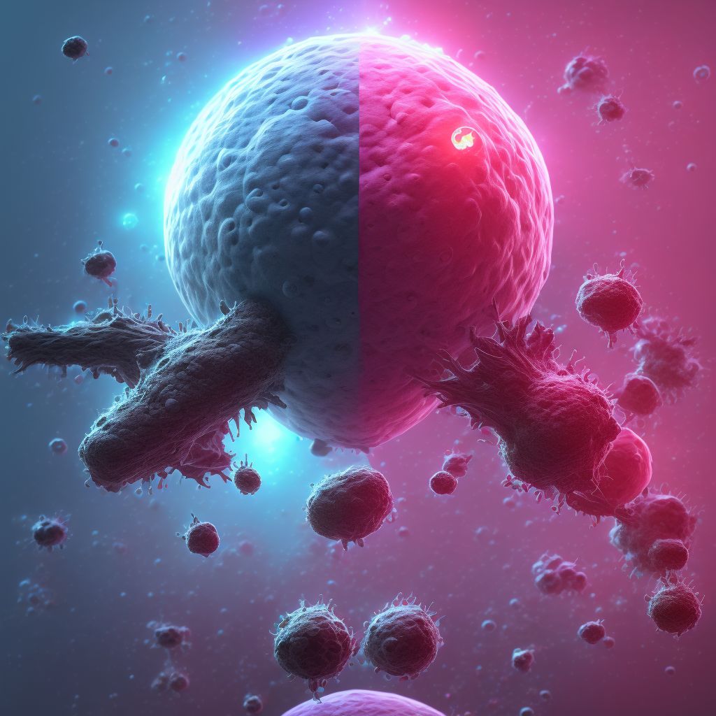 Extravasation of vesicant antineoplastic chemotherapy, subsequent encounter digital illustration