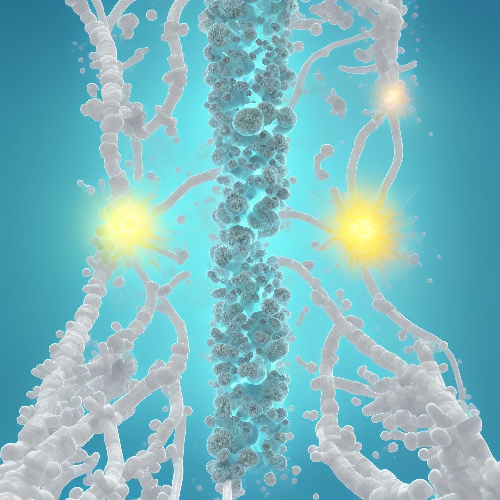 Perforation due to foreign body accidentally left in body following aspiration, puncture or other catheterization, sequela digital illustration