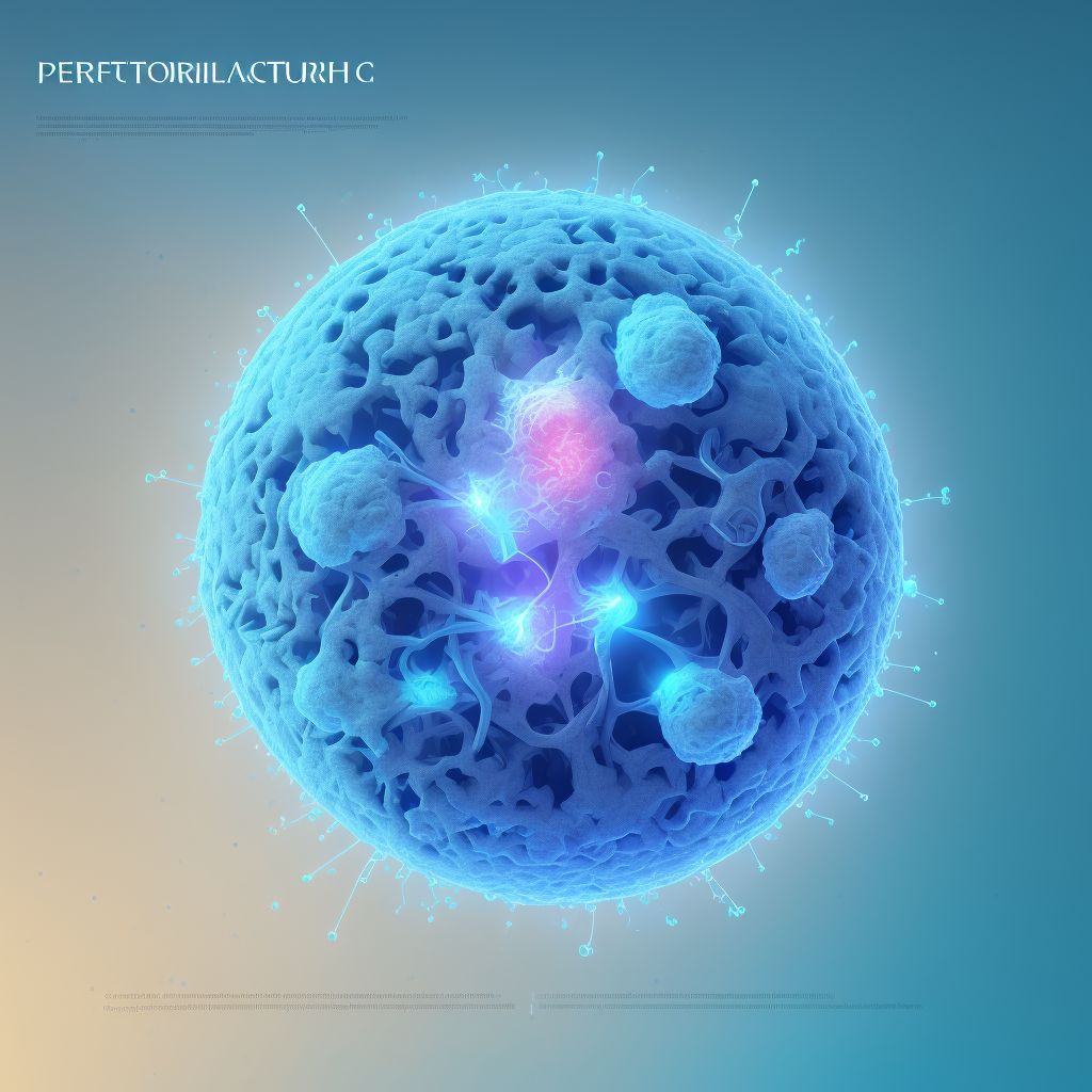 Perforation due to foreign body accidentally left in body following other procedure, sequela digital illustration