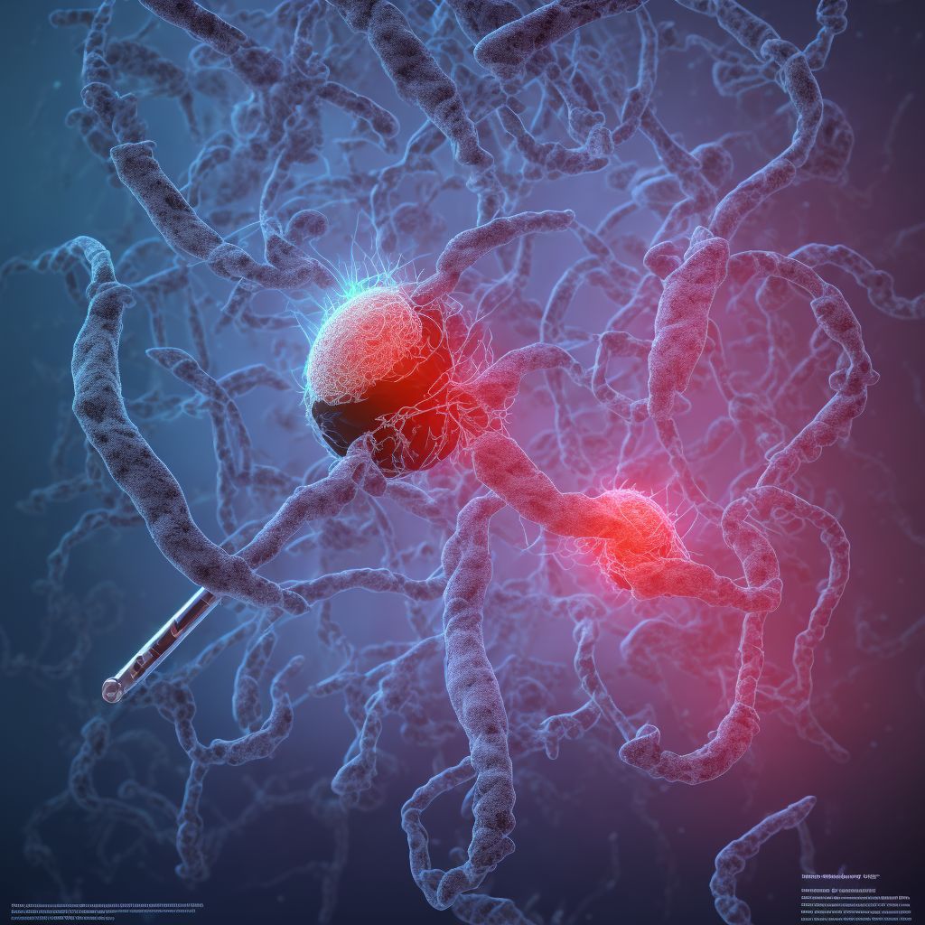 Complication of mesenteric artery following a procedure, not elsewhere classified, initial encounter digital illustration