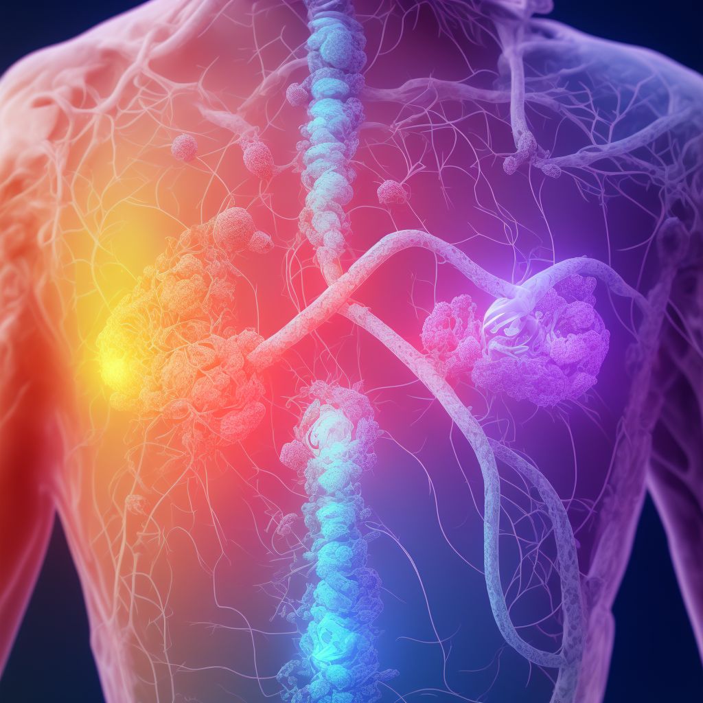 Complication of renal artery following a procedure, not elsewhere classified, subsequent encounter digital illustration