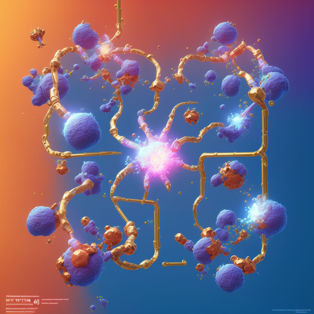 Persistent postprocedural fistula, sequela digital illustration