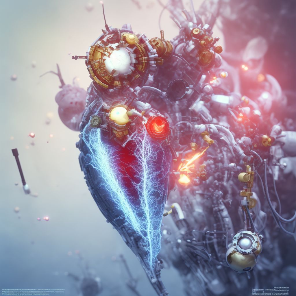 Breakdown (mechanical) of heart valve prosthesis, sequela digital illustration