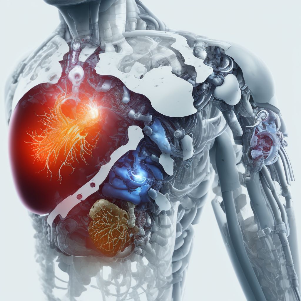 Other mechanical complication of heart valve prosthesis, sequela digital illustration