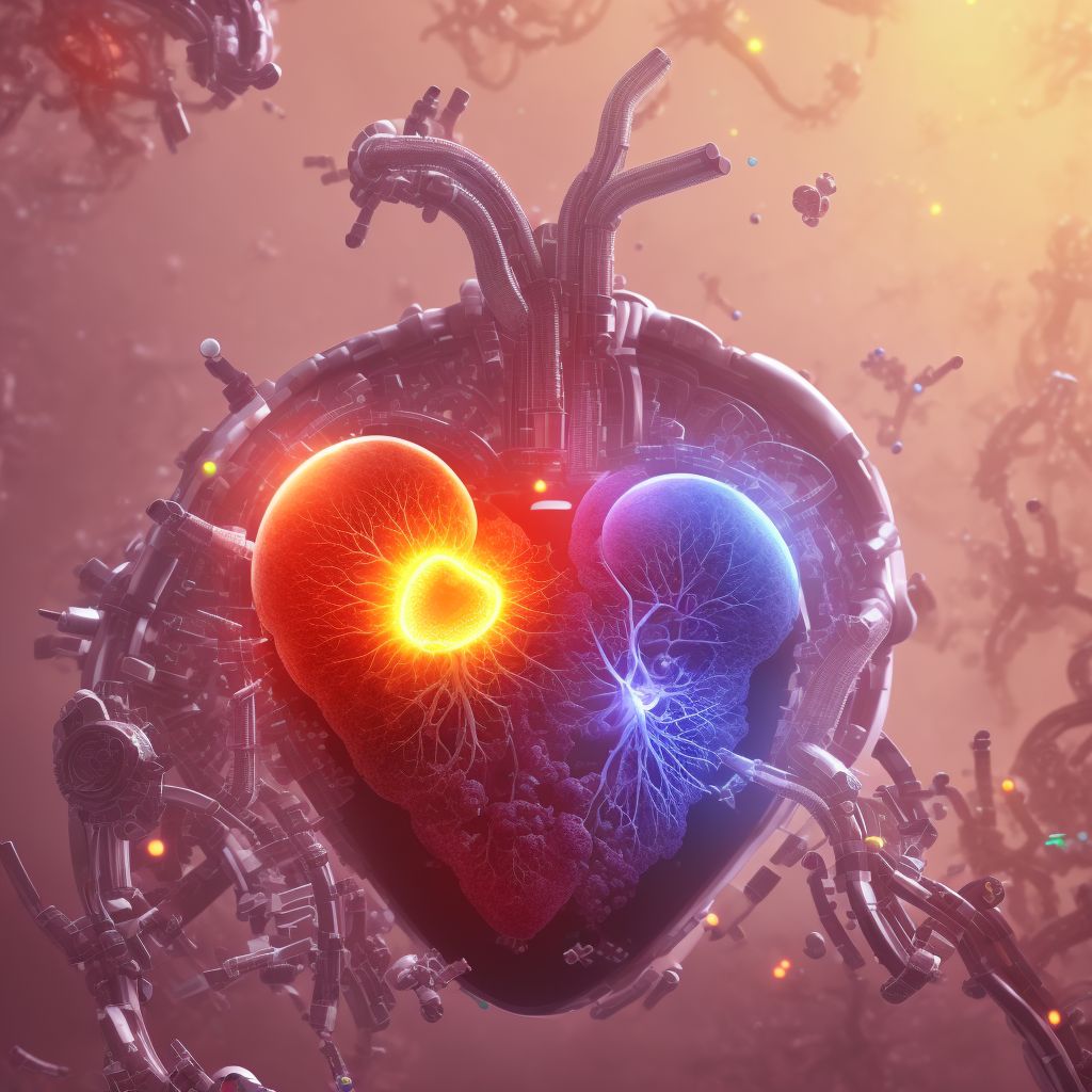 Other mechanical complication of biological heart valve graft, subsequent encounter digital illustration