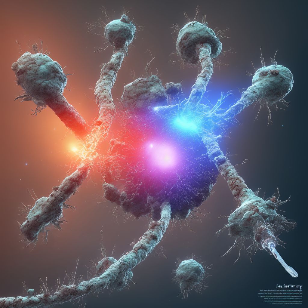 Displacement of femoral arterial graft (bypass), sequela digital illustration