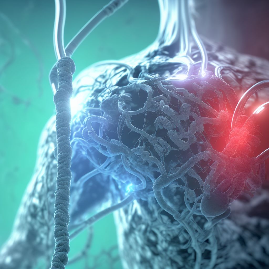 Other complication of vascular dialysis catheter, initial encounter digital illustration