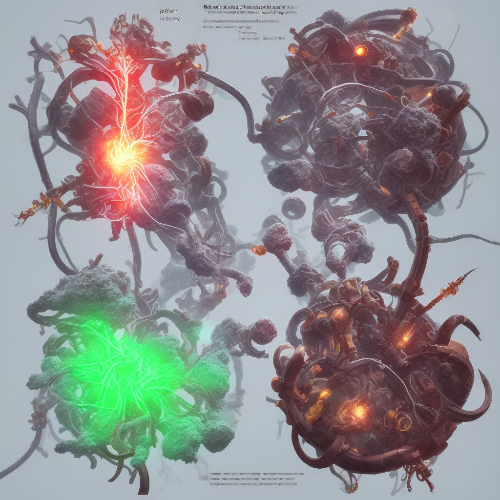 Breakdown (mechanical) of surgically created arteriovenous shunt, subsequent encounter digital illustration