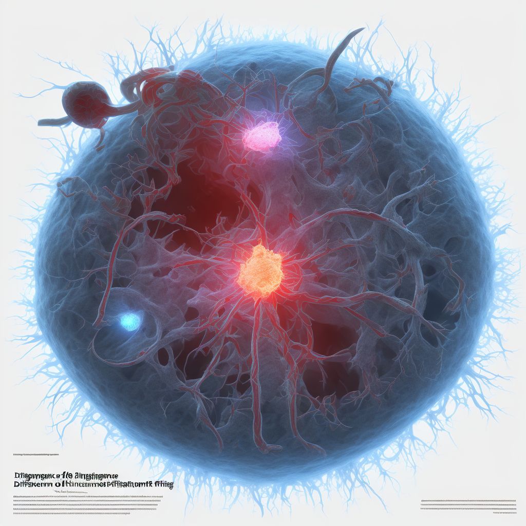 Displacement of surgically created arteriovenous fistula, subsequent encounter digital illustration