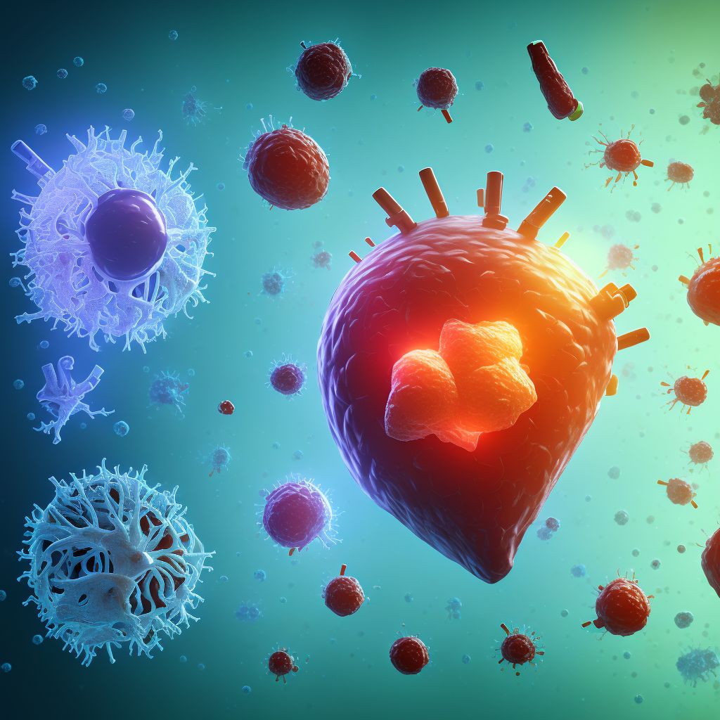 Infection and inflammatory reaction due to other cardiac and vascular devices, implants and grafts, sequela digital illustration